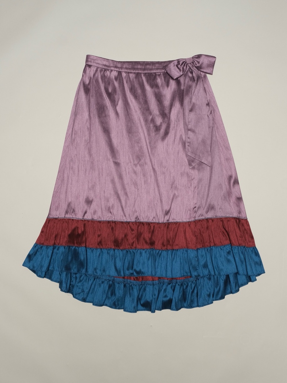 Sachin & Babi Purple Ruffle Midi Skirt Size 12
